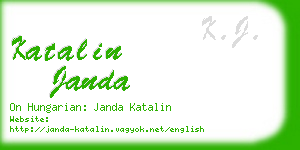 katalin janda business card